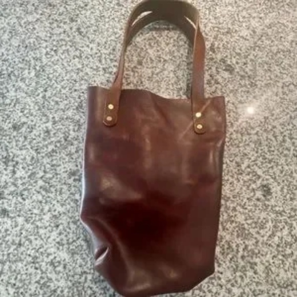 Leather Wine Tote - Picture 4 of 8